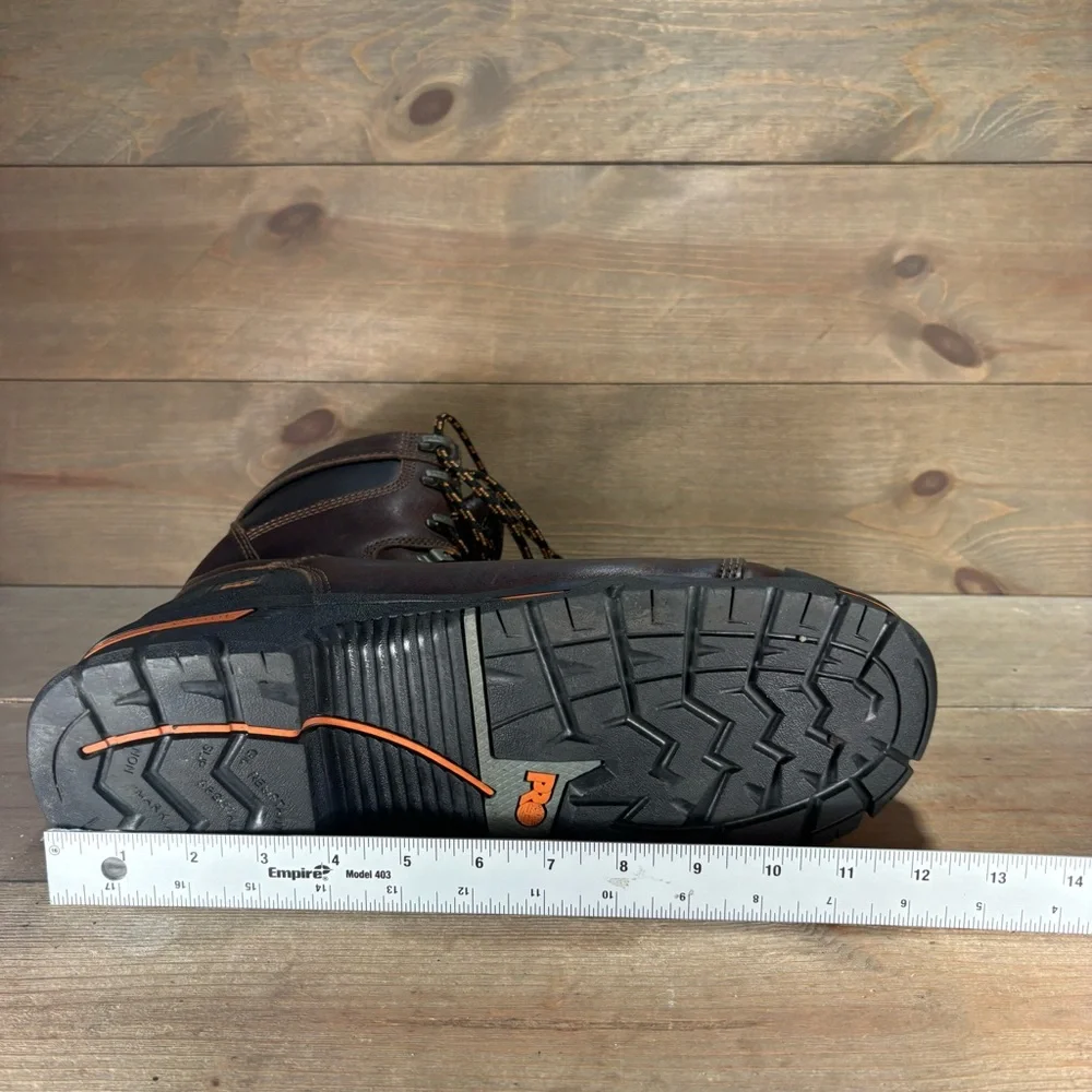Timberland PRO Endurance mens size 13 wide shoes brown steel toe work boots